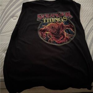 Stranger Things Black Muscle Tee